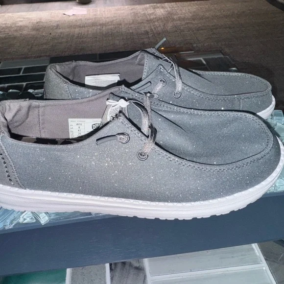 Hey Dude | Shoes | Hey Dude Gray Slipon Loafers With Casual  display picture 3